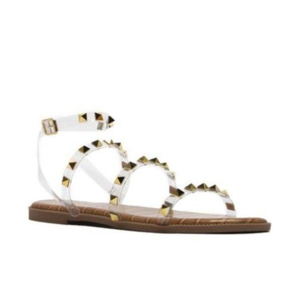 !! NEW !! Clear Studded Gladiator Sandals - Picture 4 of 11